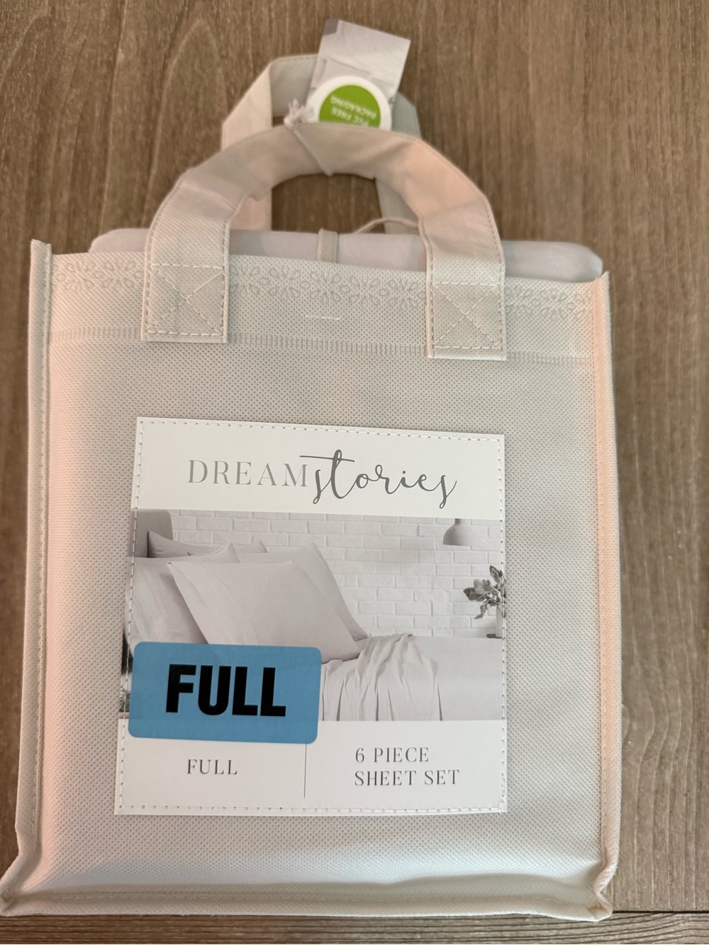 Dream Stories FULL 6PC Extra soft Sheet Set White sand (oatmeal/ivory) color NEW
